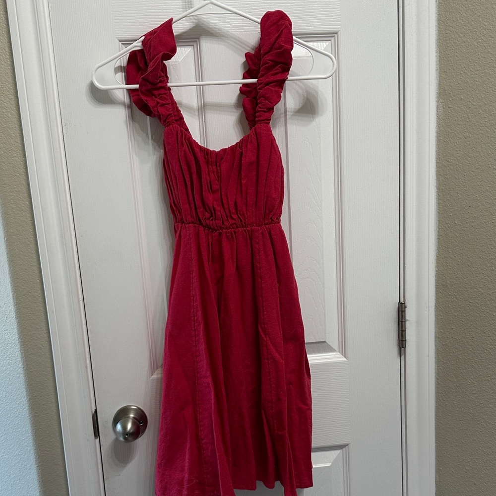 Pink mini dress